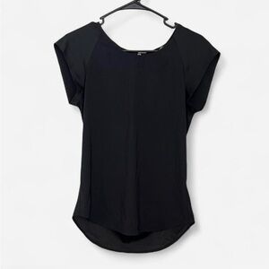 Express Black Women's Short Sleeve Top, Size XS